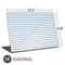 Blue and White Stripes Universal Laptop 15in (12.2 x 8.8in) Skin